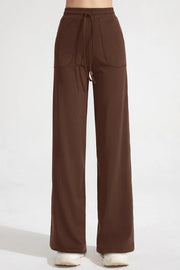 Classic Drawstring Wide-Leg Flare Pants