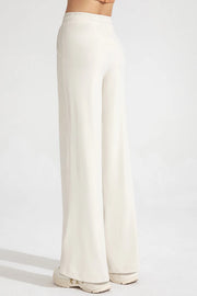 Classic Drawstring Wide-Leg Flare Pants